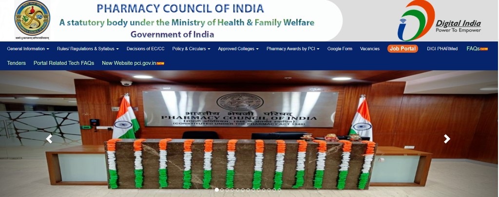 Pharmacy Council of India affiliation